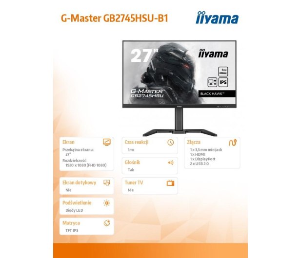 iiyama G-Master GB2745HSU-B1 Black Hawk - 1217950 - zdjęcie 9